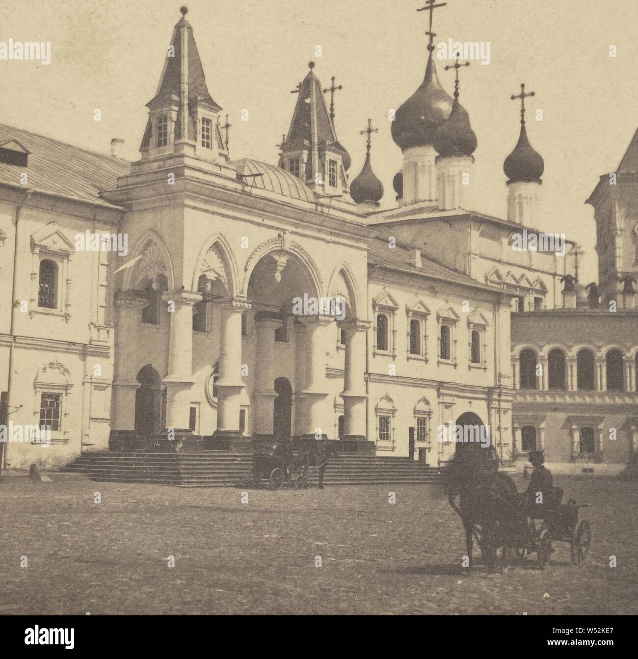 Moscou/ Eglise au Cremlino, attribuita a Ferdinando Bureau (francese, circa 1820 - 1893), 1865-1875, sale stampa Foto Stock