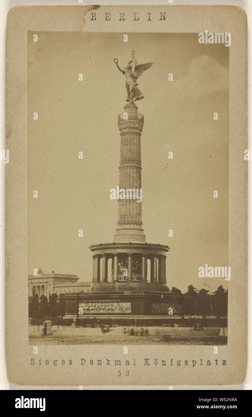 Assedi Denkmal Konigsplatz, Sconosciuto maker, Tedesco, circa 1870, albume silver stampa Foto Stock