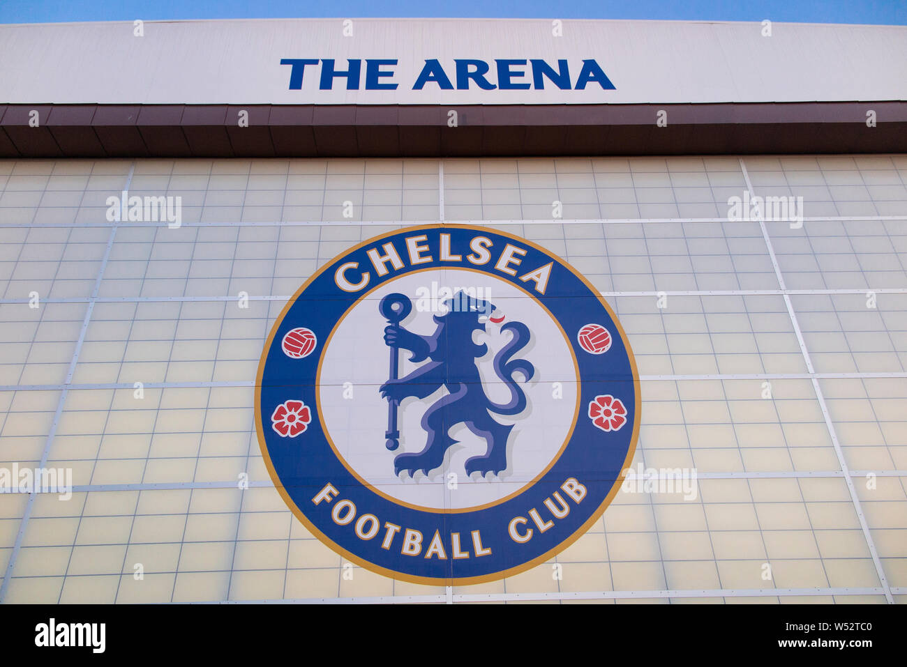 L'Arena - indoor training facility at Chelsea Football Club è sede di formazione a Cobham, Surrey Foto Stock