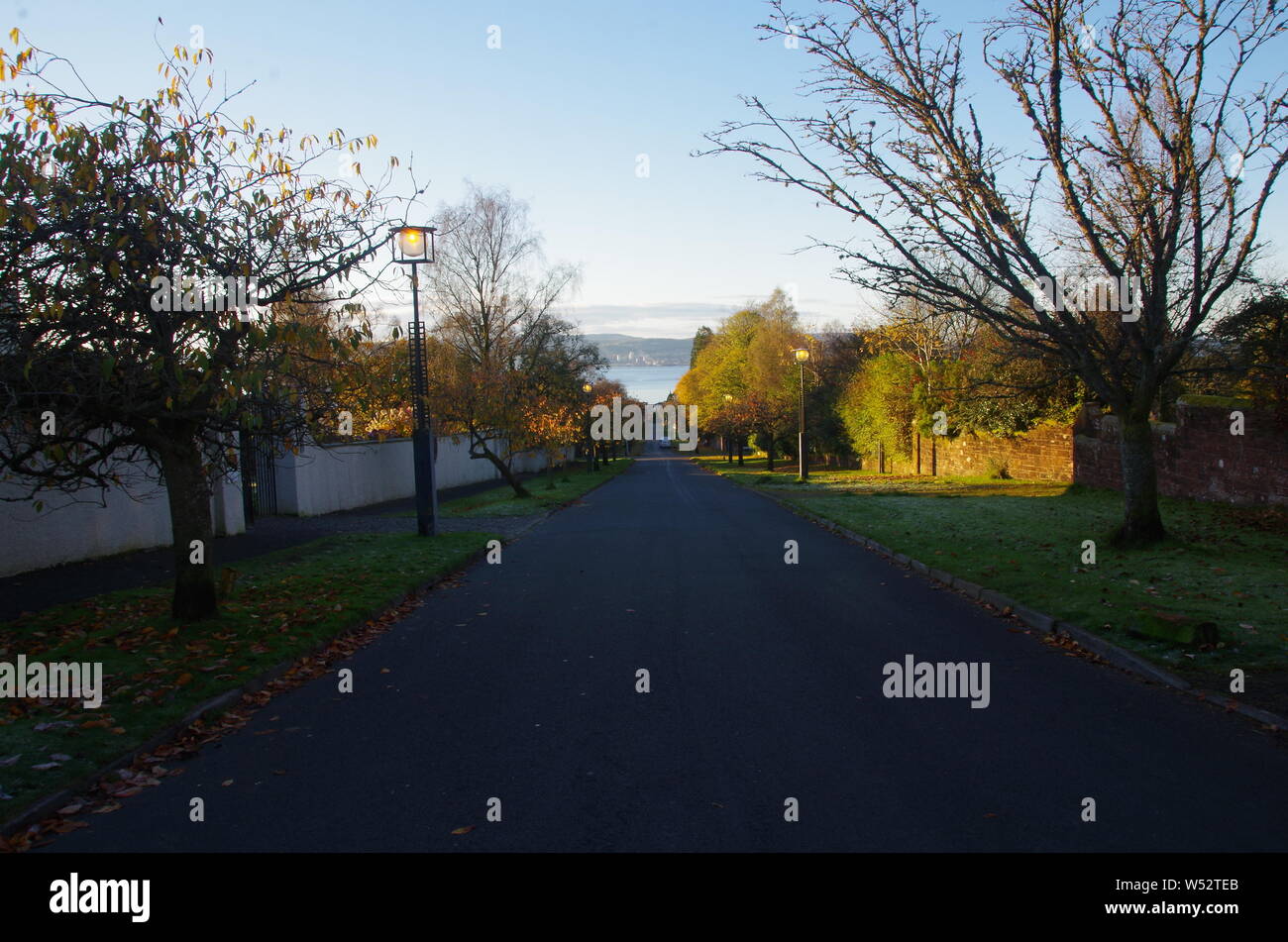 Il Loch Lomond e Cowal modo. Cowal peninsula. Highlands. La Scozia. Regno Unito Foto Stock