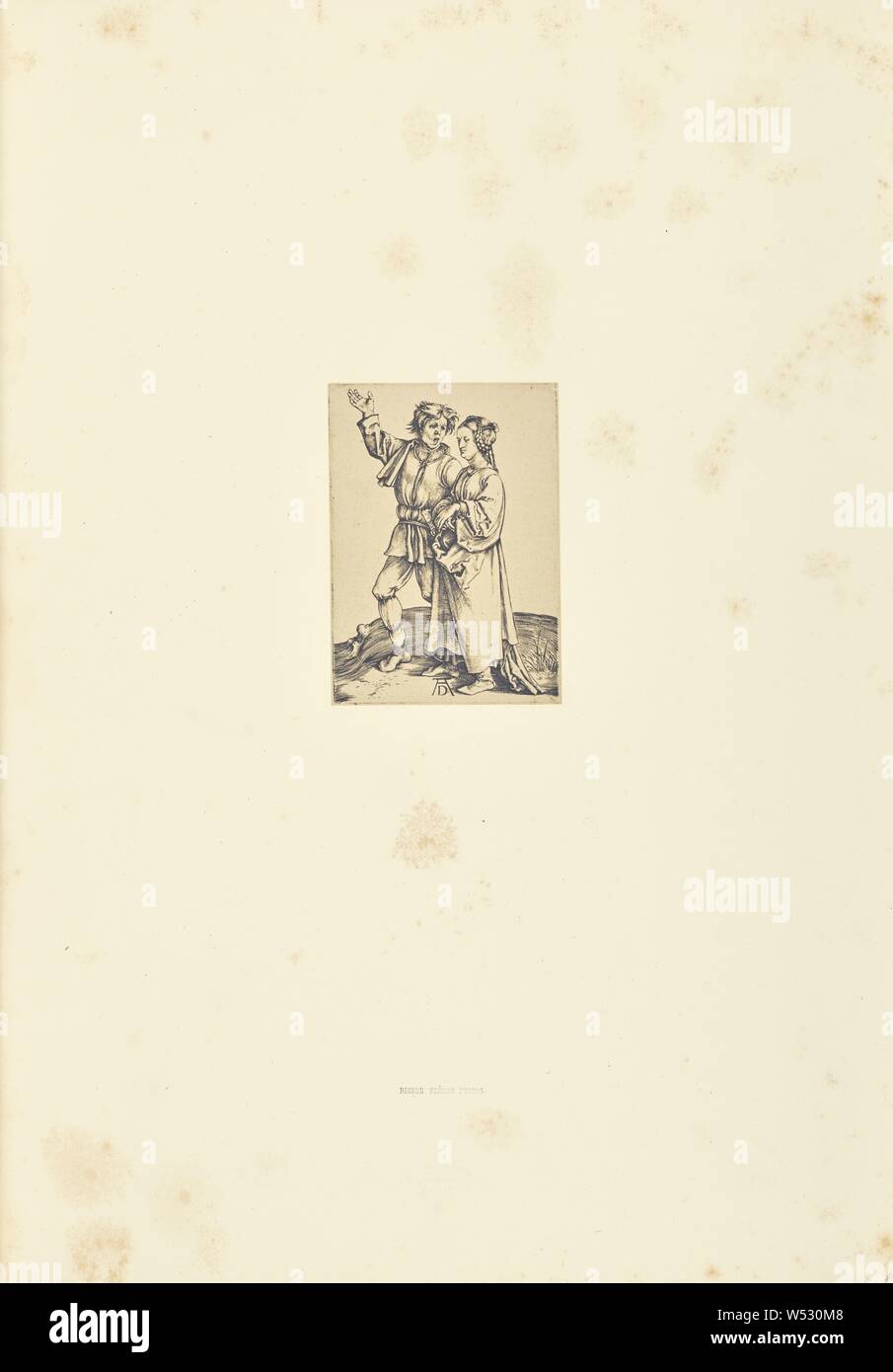 Il Contadino et sa femme Bisson Frères (francese, attivo 1840 - 1864), Parigi, Francia, 1861, albume silver stampa, 10.6 × 7,6 cm (4 3/16 × 3 in Foto Stock