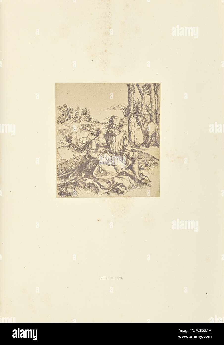 Les offres d'amour, Bisson Frères (francese, attivo 1840 - 1864), Parigi, Francia, 1861, albume silver stampa, 15,1 × 13,8 cm (5 15/16 × 5 7/16 in Foto Stock