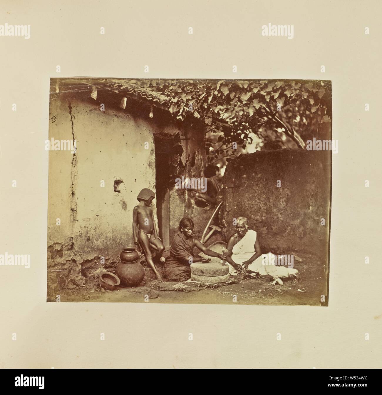 Una stampa, il Colonnello William Willoughby Hooper (British, 1837 - 1912), India, circa 1870, albume silver stampa Foto Stock