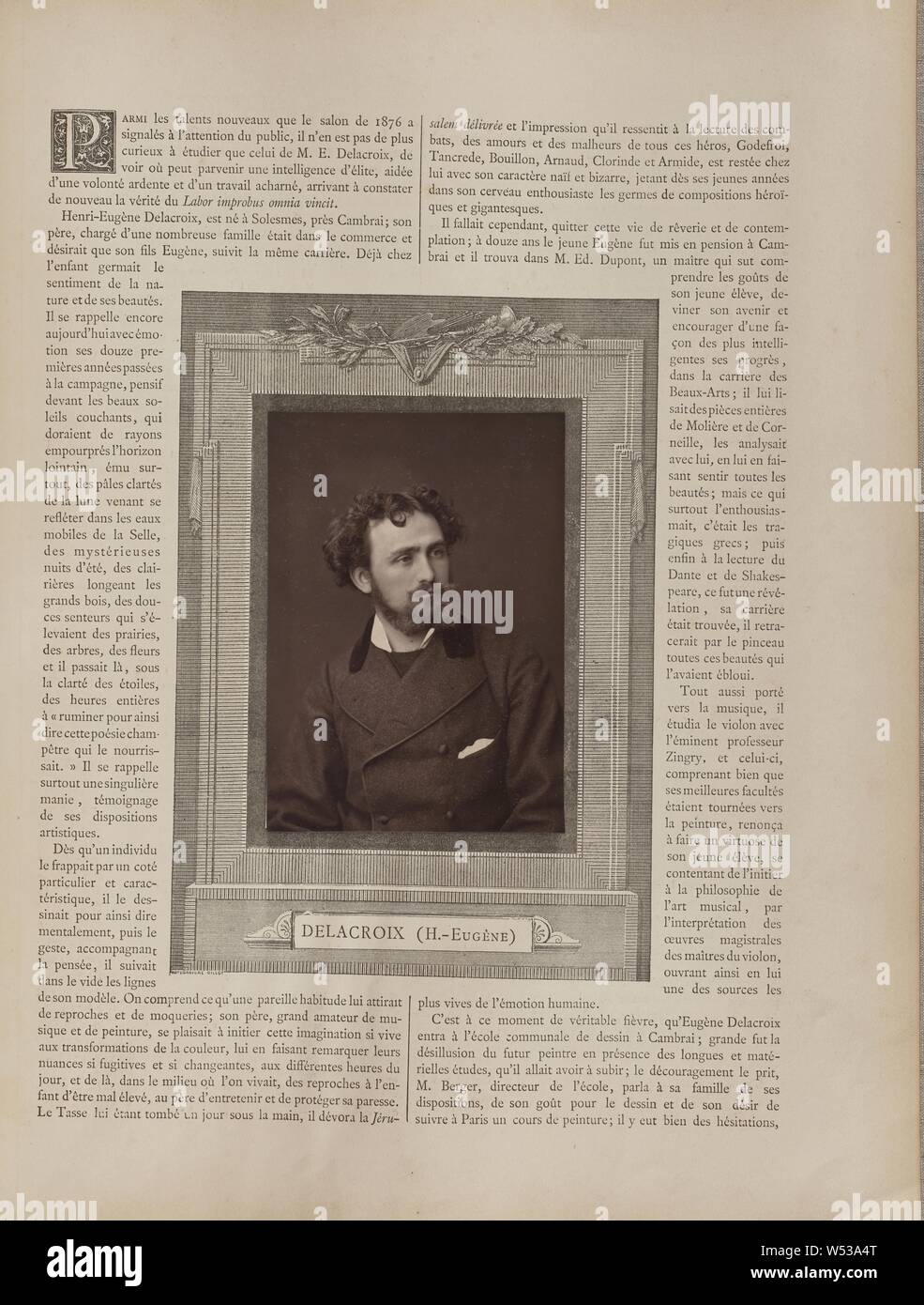 DELACROIX (H.-EUGÈNE), circa 1876-1882 Foto Stock
