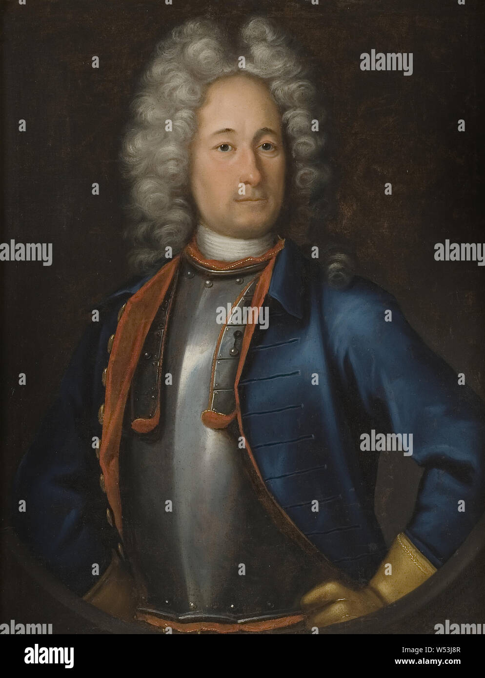 Johann Heinrich Wedekind, Olof Strömstierna, 1664-1730 (nato Knape), pittura, ritratto, 1715, olio su tela, altezza 85 cm (33,4 pollici), Larghezza 67 cm (26,3 pollici), firmato, JH Wedekindt pinxit ano 1715. A Göteborg Foto Stock