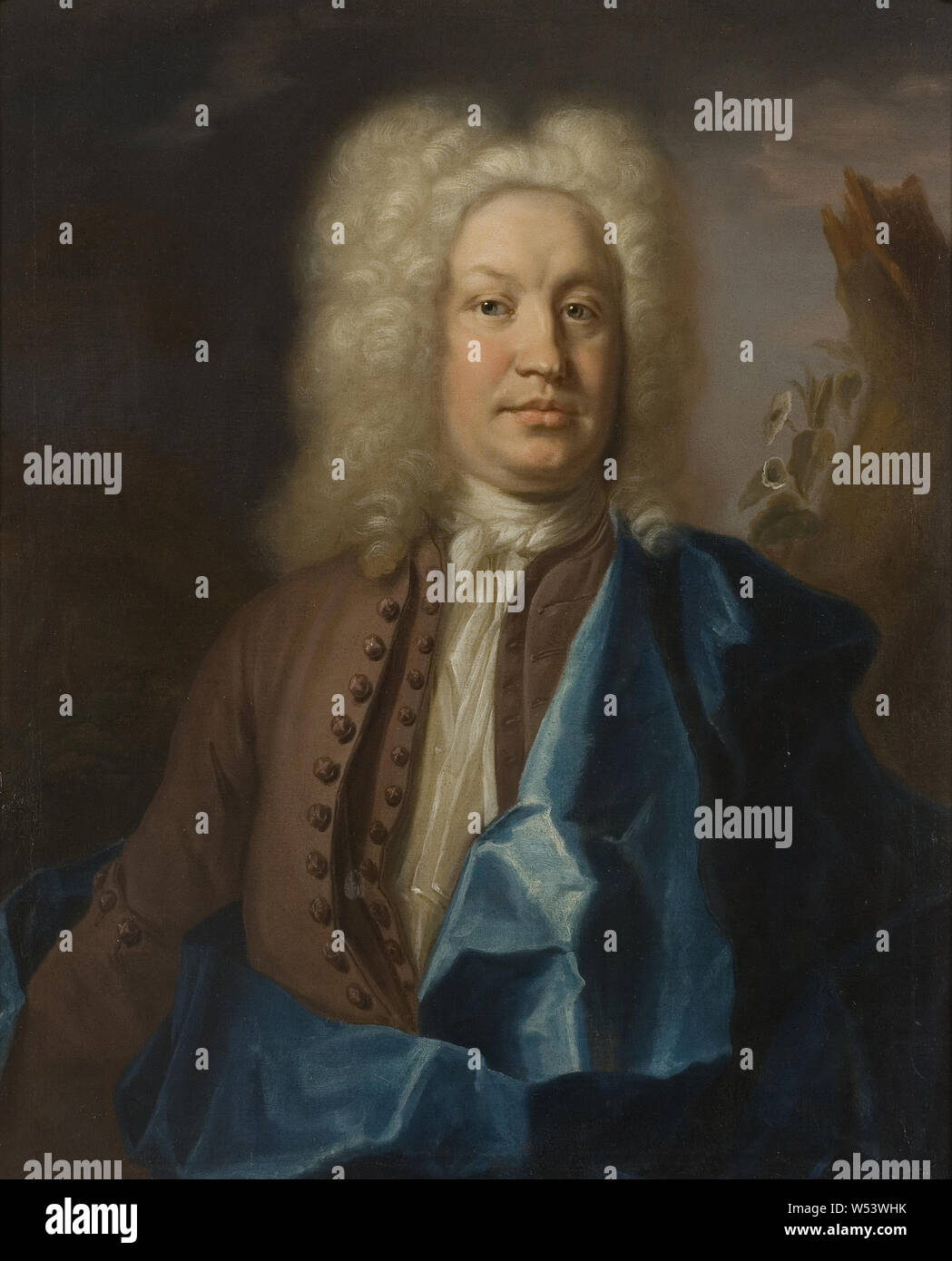 Johan Henrik Scheffel, Jonas Alströmer, 1685-1761, pittura, ritratto, olio, altezza 82 cm (32,2 pollici), Larghezza 68 cm (26,7 pollici) Foto Stock