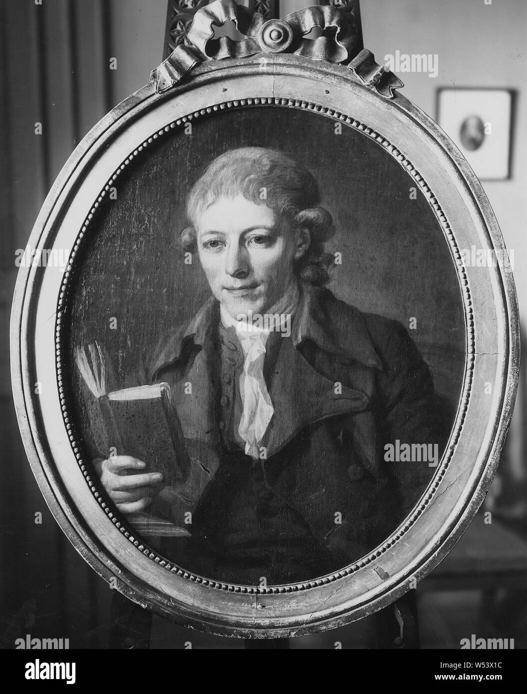 Lorens Pasch il giovane, Johan Gottlieb Gahn, 1745-1818, chimica, assessore al Bergskollegium Svenska, Johan Gottlieb Gahn (1745-1818), l'assessore, farmacia, sposato con Anna Maria Bergström, pittura, olio su tela,, altezza di 72 cm (28,3 pollici), Larghezza 60 cm (23,6 pollici) Foto Stock