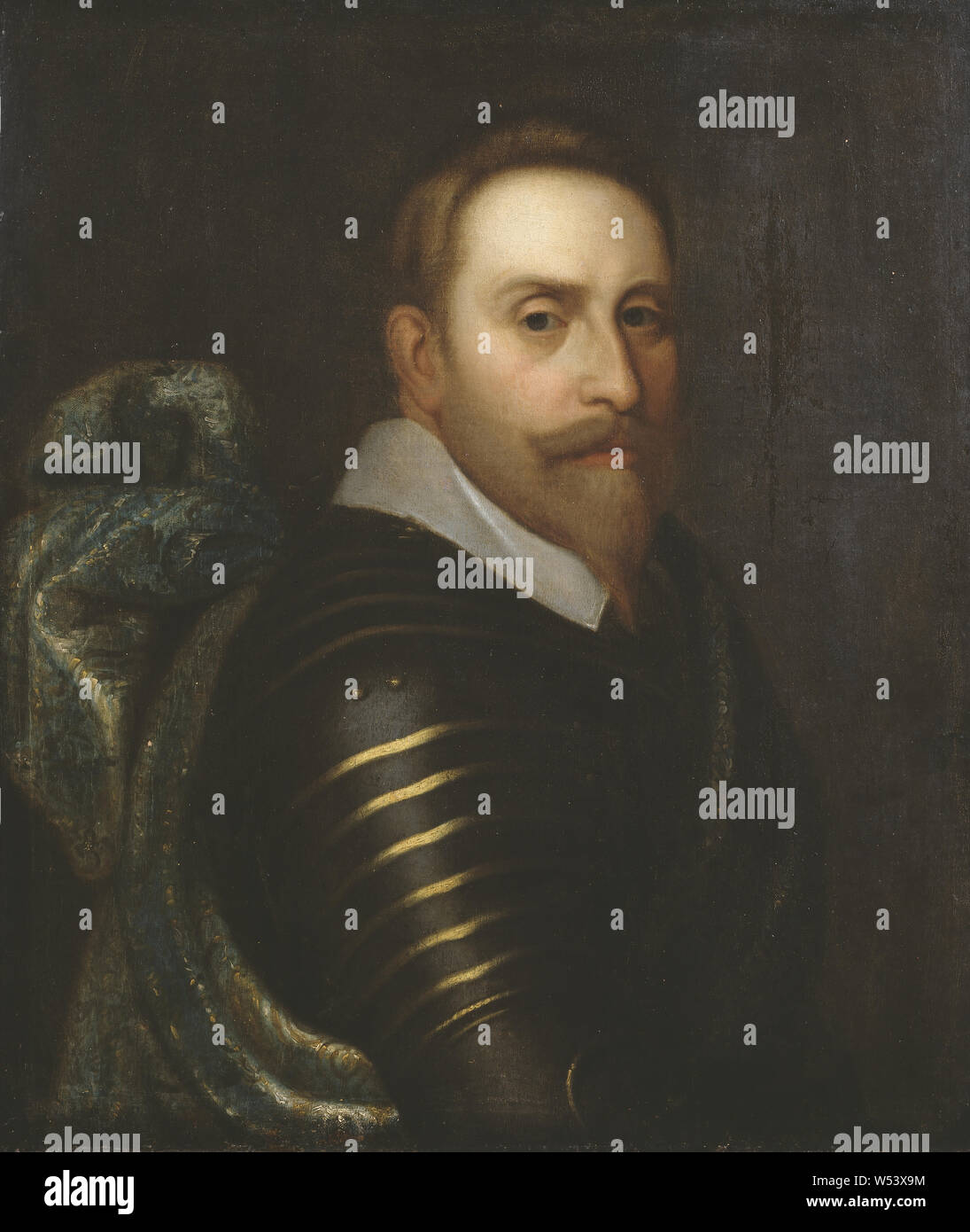 Il re Gustav II Adolf, Gustav II Adolf, 1594-1632, re di Svezia, pittura, Gustavo Adolfo di Svezia, olio, altezza di 76 cm (29,9 pollici), Larghezza 64 cm (25.1), pollici) Foto Stock