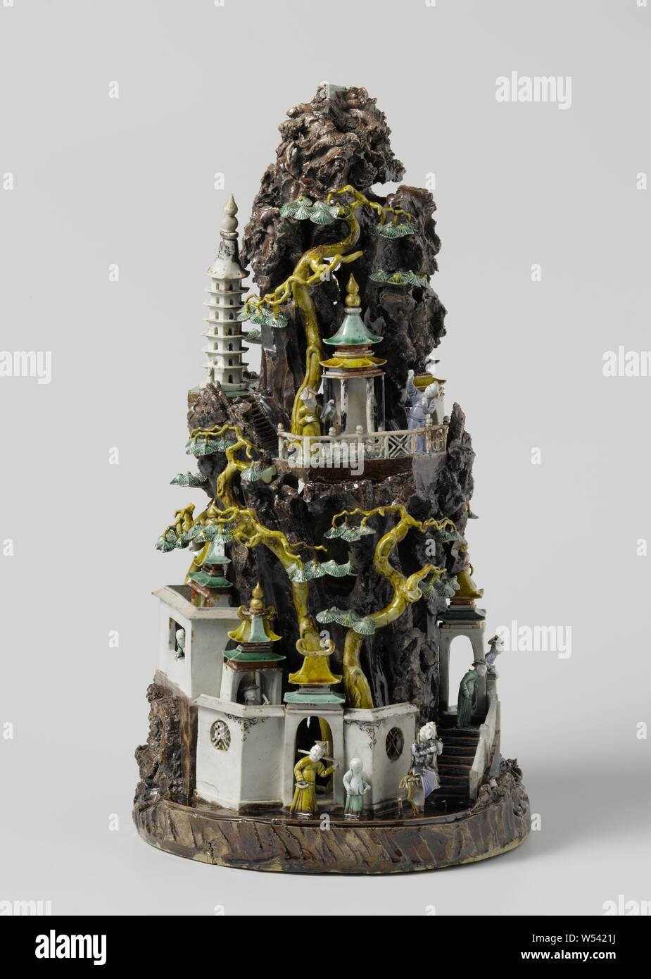PRETYZOOM Mini Pagoda Giapponese Per Decorazione - Statuetta In Plastica Marrone, Modello Di Padiglione Per Acquario, Terrario E Bonsai