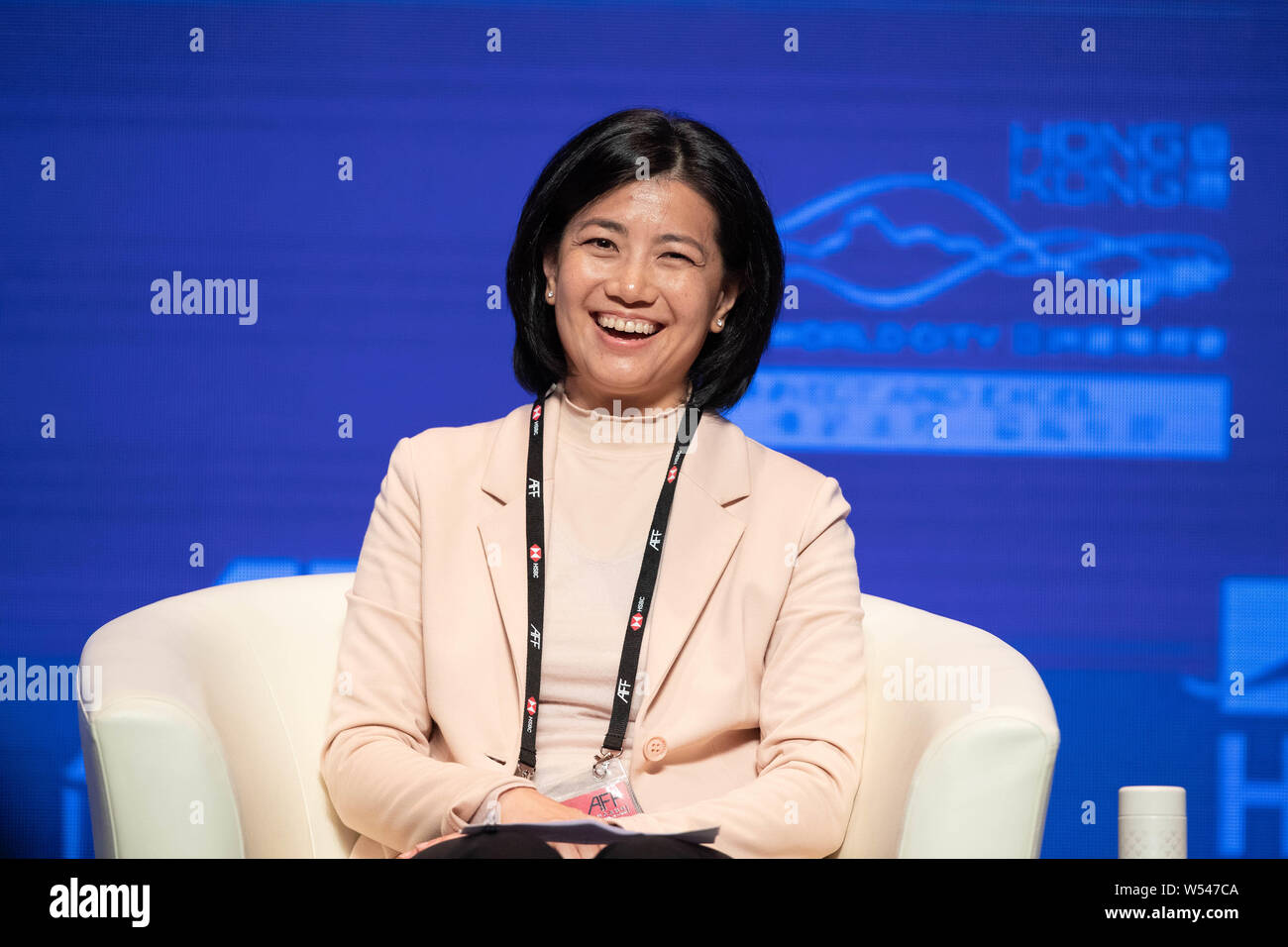 Liang Yingyu, Managing Partner di Qiming Weichuang Venture Capital Management (Shanghai) Company Limited, assiste il dodicesimo Asian Forum finanziario (AFF) Foto Stock