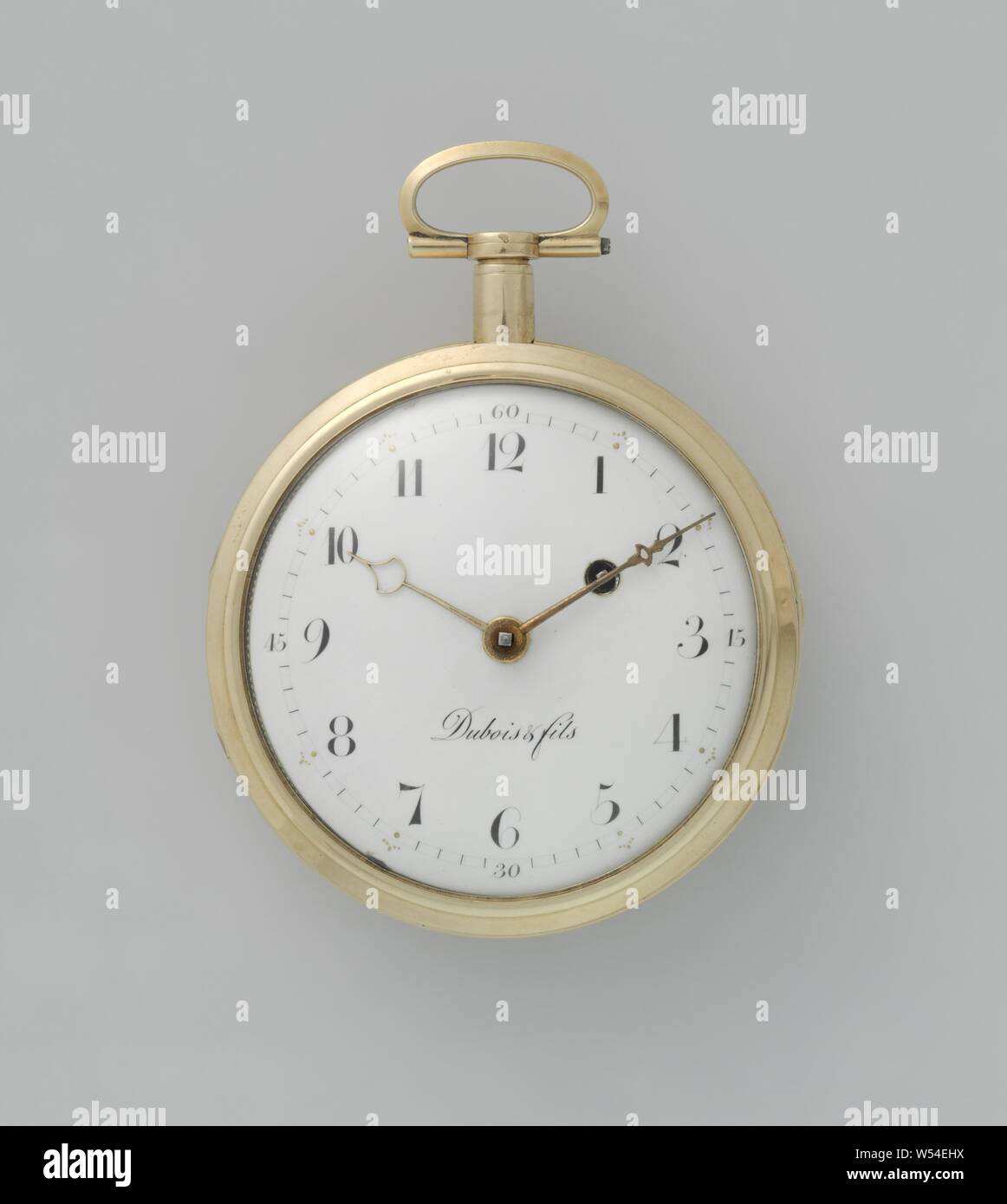 Orologio da prova con cronometro, orologio da uomo, orologio da prova, in  oro con una seconda cassa di tartaruga. Il fondo posteriore è liscio.,  Philippe Dubois et fils, c. 1790 - c.