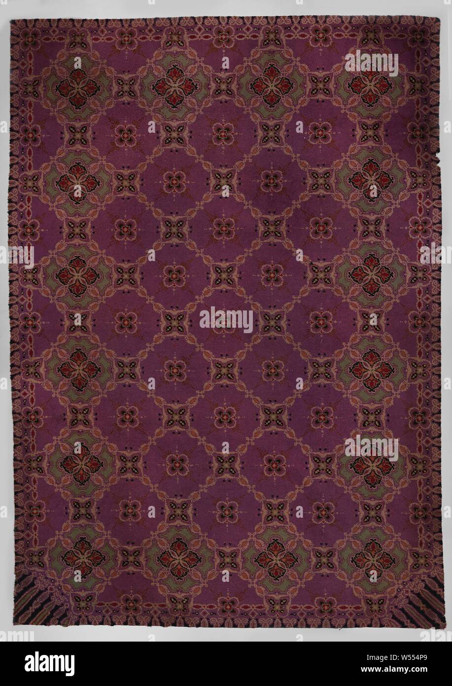 Rug, appartenente alla Jane Meyer mobili di design. Violetta fond, moquette, appartenenti al design di mobili Jan de Meyer. Violetta fond., Jan de Meijer, Deventer (eventualmente), 1925 - 1929, lana, h 485.0 cm × w 345.0 cm Foto Stock