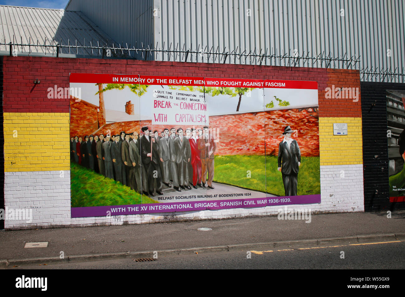Impressionen: Parete Internazionale di Belfast, Nordirland/ Irlanda del Nord (nur fuer redaktionelle Verwendung. Keine Werbung. Referenzdatenbank: http://w Foto Stock