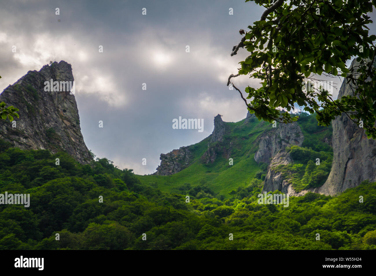 Val di chaudefour in puy de dome in Francia Foto Stock