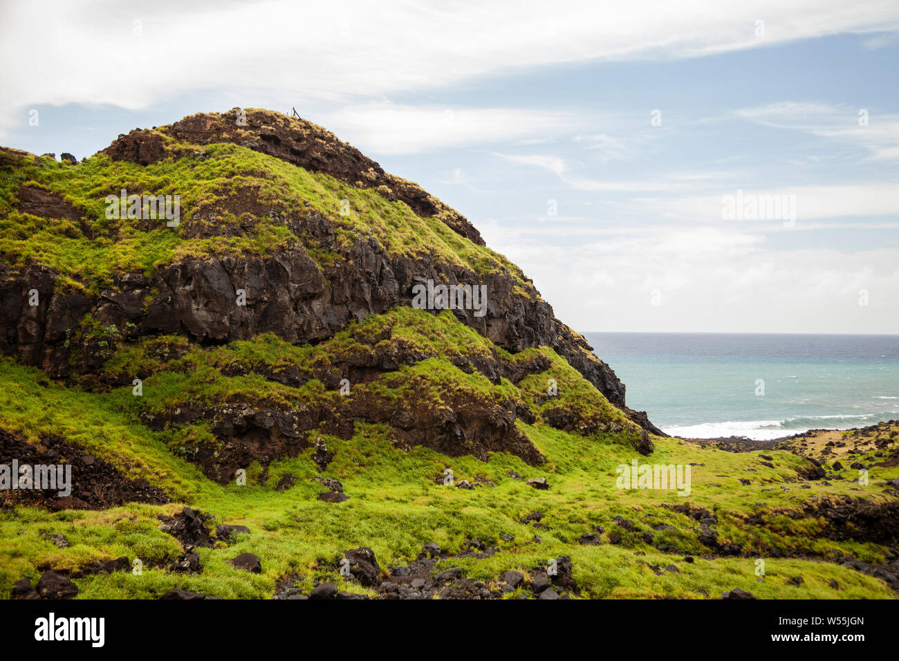 Manawainui Gulch, Maui, Hawaii, STATI UNITI D'AMERICA Foto Stock