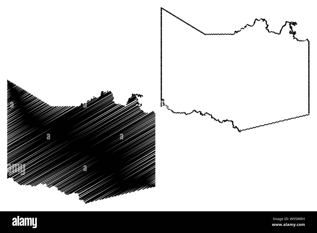 Harrison County, Texas (contee in Texas, Stati Uniti d'America,USA, Stati Uniti, US) mappa illustrazione vettoriale, scribble schizzo Harrison mappa Illustrazione Vettoriale
