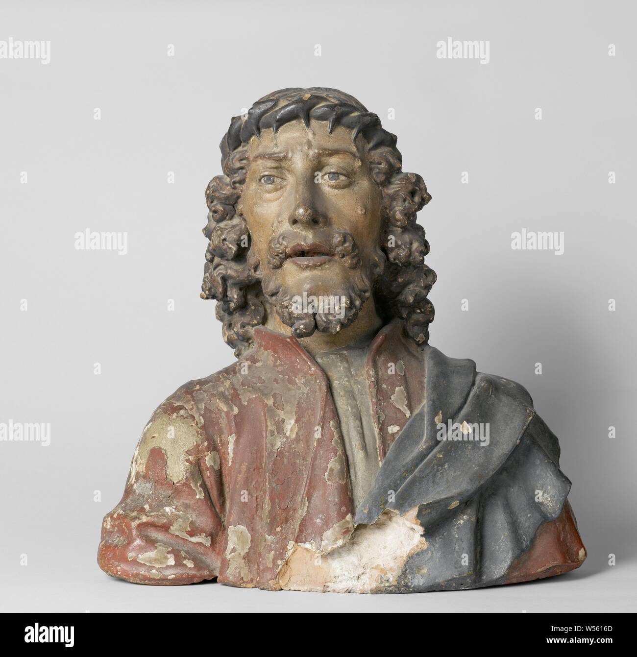 Busto del Cristo trionfante, Andrea del Verrocchio (scuola di), 1435 - 1488, terracotta (materiale di argilla), h 52 cm × W 50 cm × d 23 cm × W 21,8 kg Foto Stock