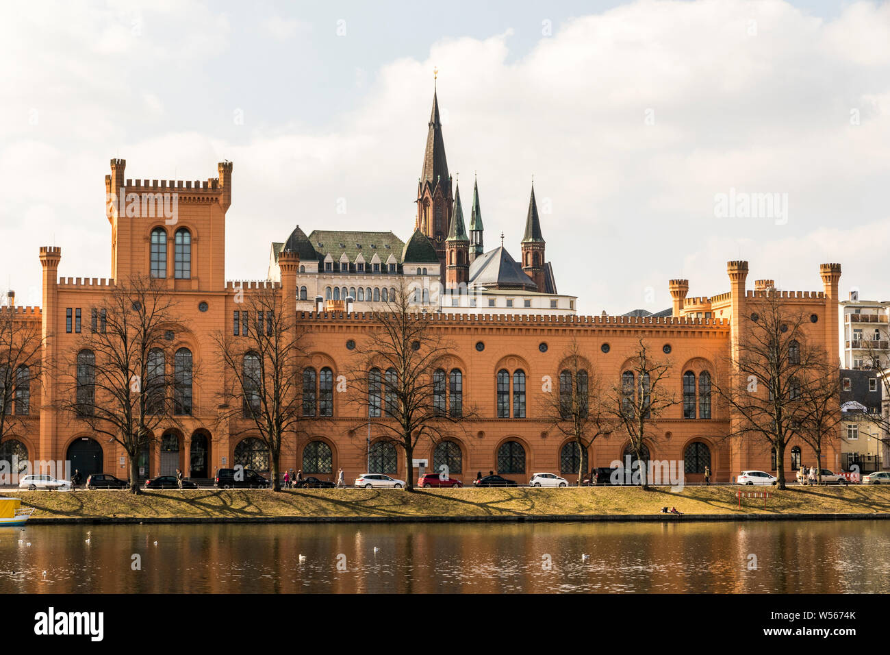 Schwerin, Germania. Il vecchio arsenale edificio, ora sede del Ministero degli interni e in Europa del meclemburgopomerania occidentale Foto Stock