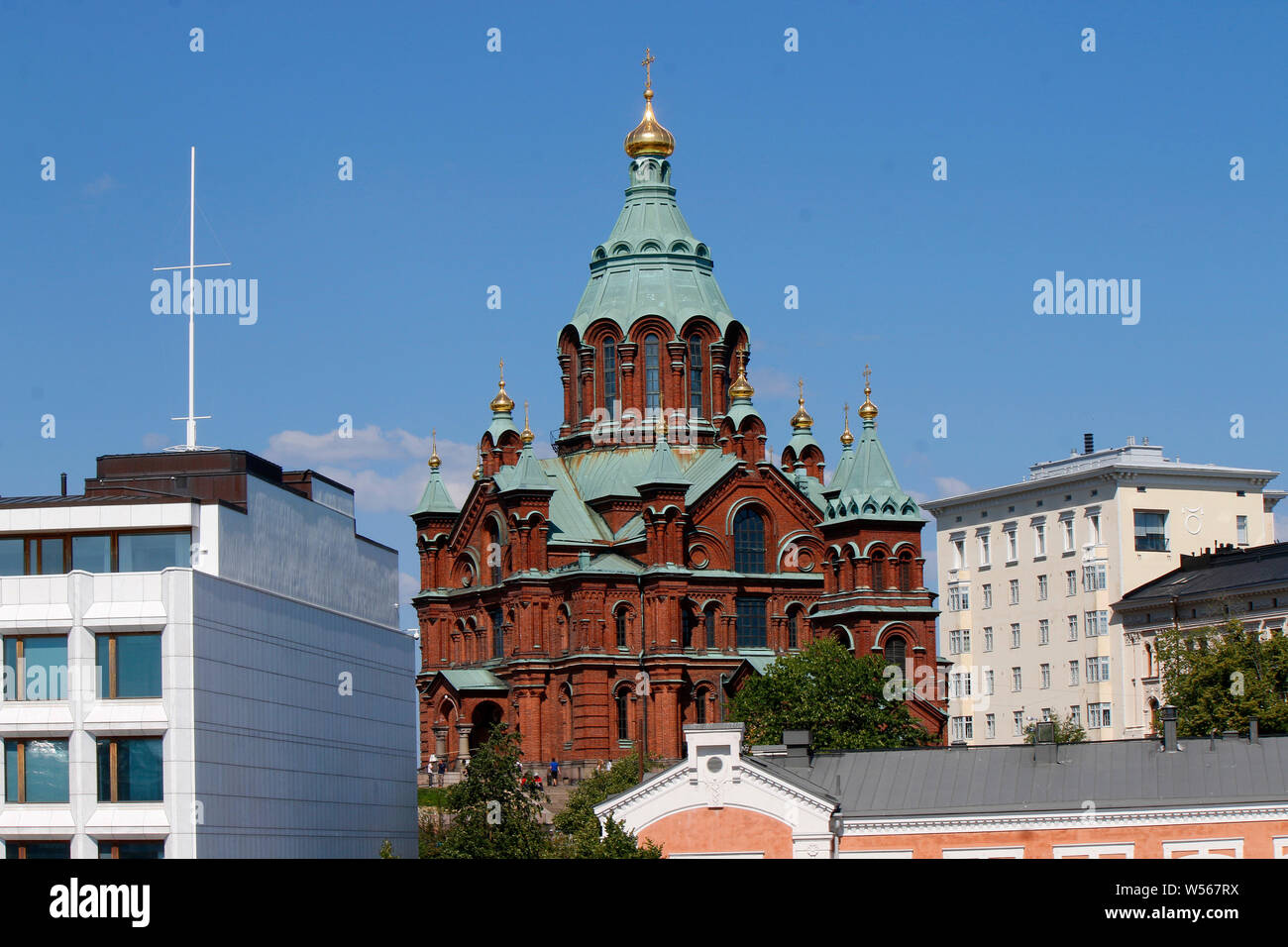 Uspenski-Kathedrale, Helsinki (nur fuer redaktionelle Verwendung. Keine Werbung. Referenzdatenbank: http://www.360-berlin.de. © Jens Knappe. Bildque Foto Stock