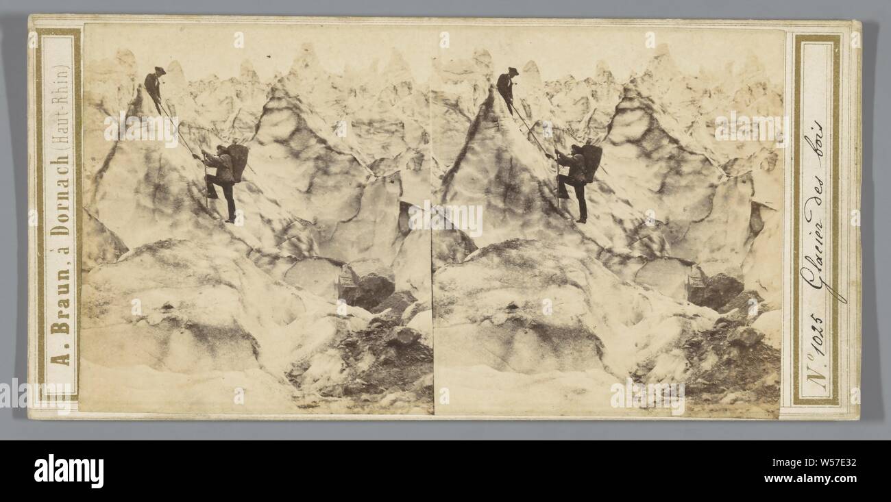 Glacier des Bois, Adolphe Braun, Svizzera, 1850 - 1880 Foto Stock