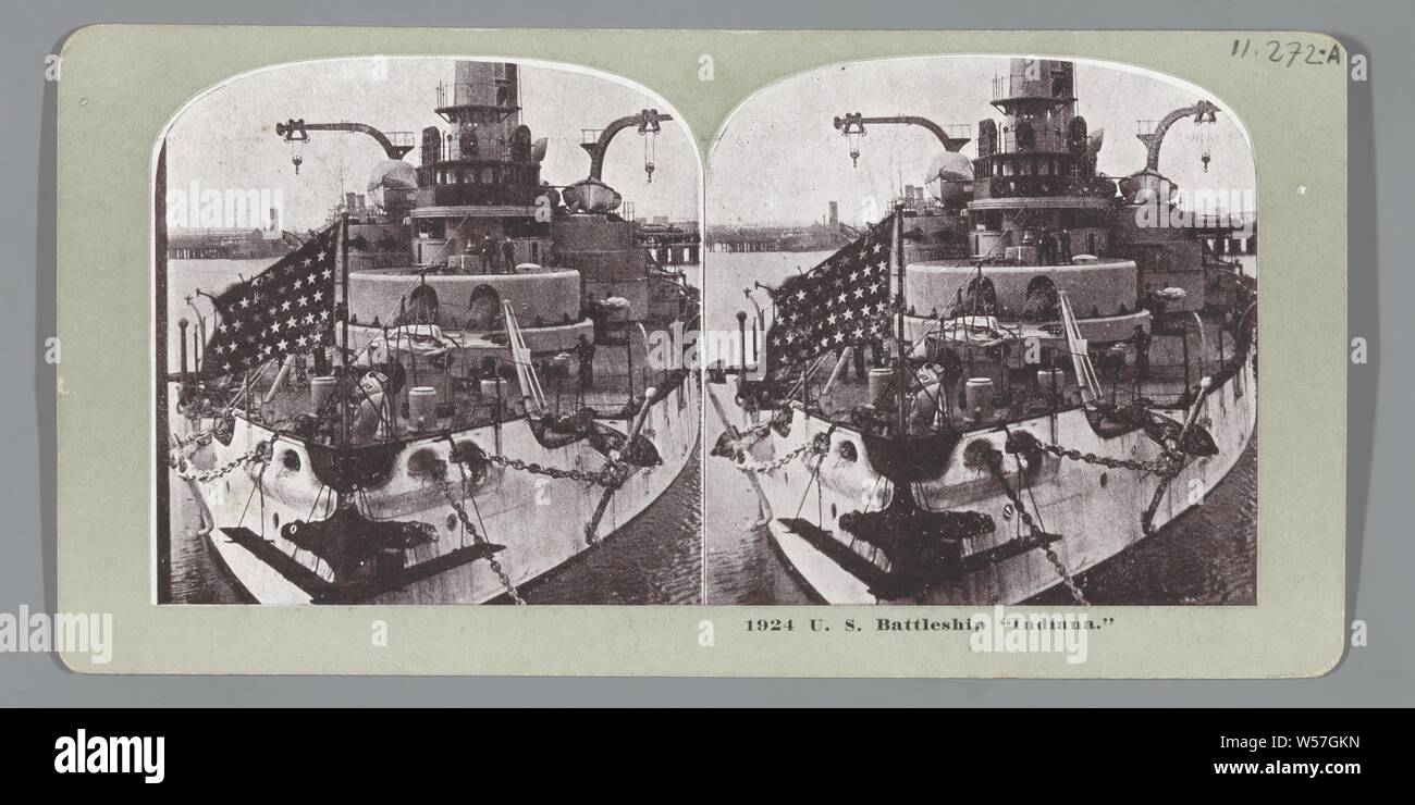 Stati Uniti Corazzata "Indiana", anonimo, 1900 - 1940 Foto Stock