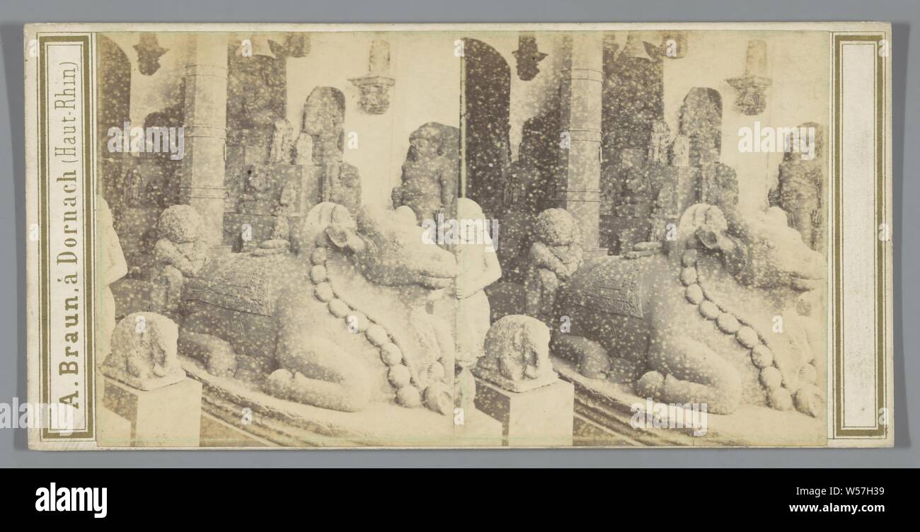 Leiden, Musee des antiquites, salle des monumenti asiatiques (Jafa), il Museo Nazionale delle Antichità, Adolphe Braun, Olanda, 1864 Foto Stock