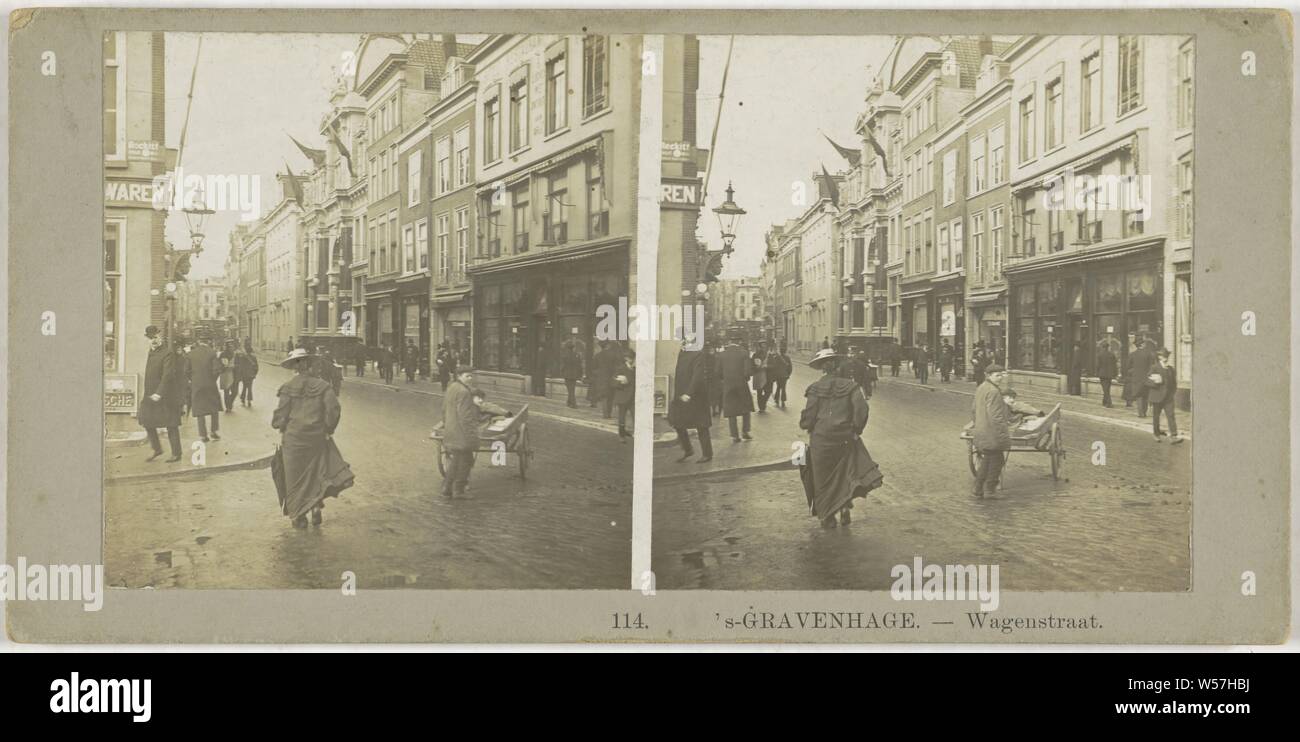 L'Aia.- Wagenstraat, anonimo, 1890 - 1910 Foto Stock