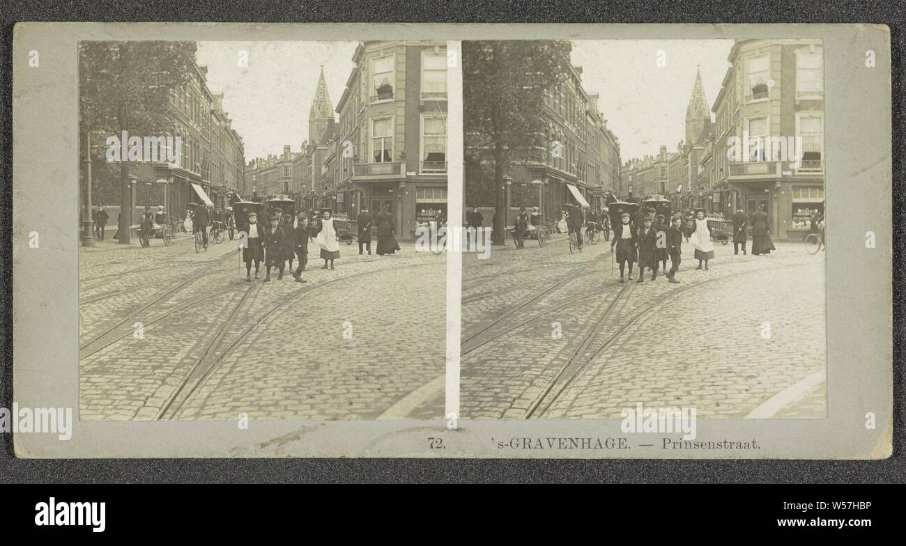 L'Aia.- Prinsenstraat, anonimo, 1890 - 1910 Foto Stock