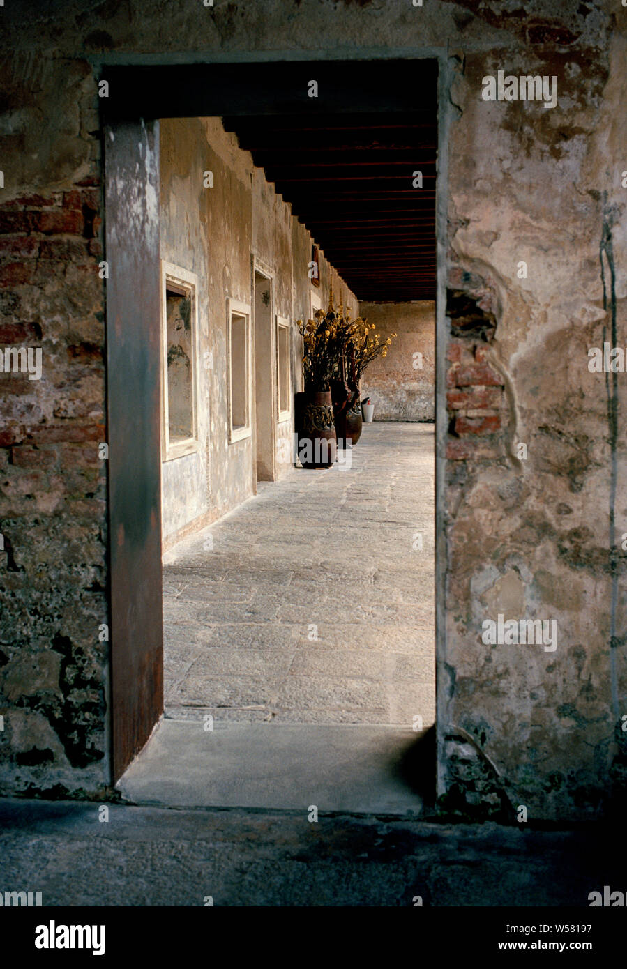 Lhong 1919 cortile cinese architettura in Bangkok in Thailandia nel sud-est asiatico in Estremo Oriente. Creato da Wang Lee family Foto Stock