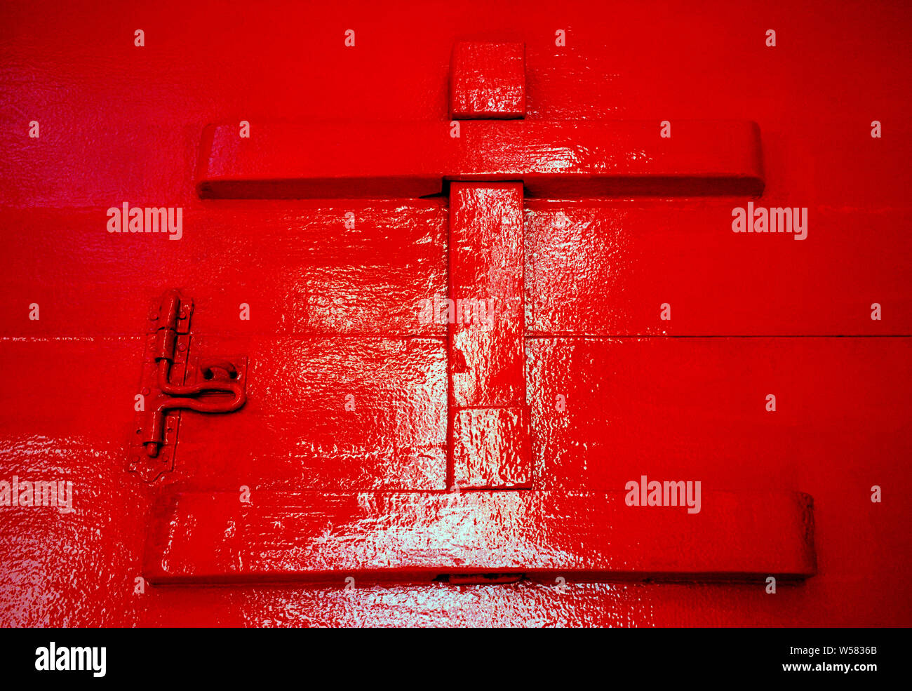 Wat Thong Thammachat a Bangkok in Tailandia in Asia del sud-est in Estremo Oriente. Croce Foto Stock