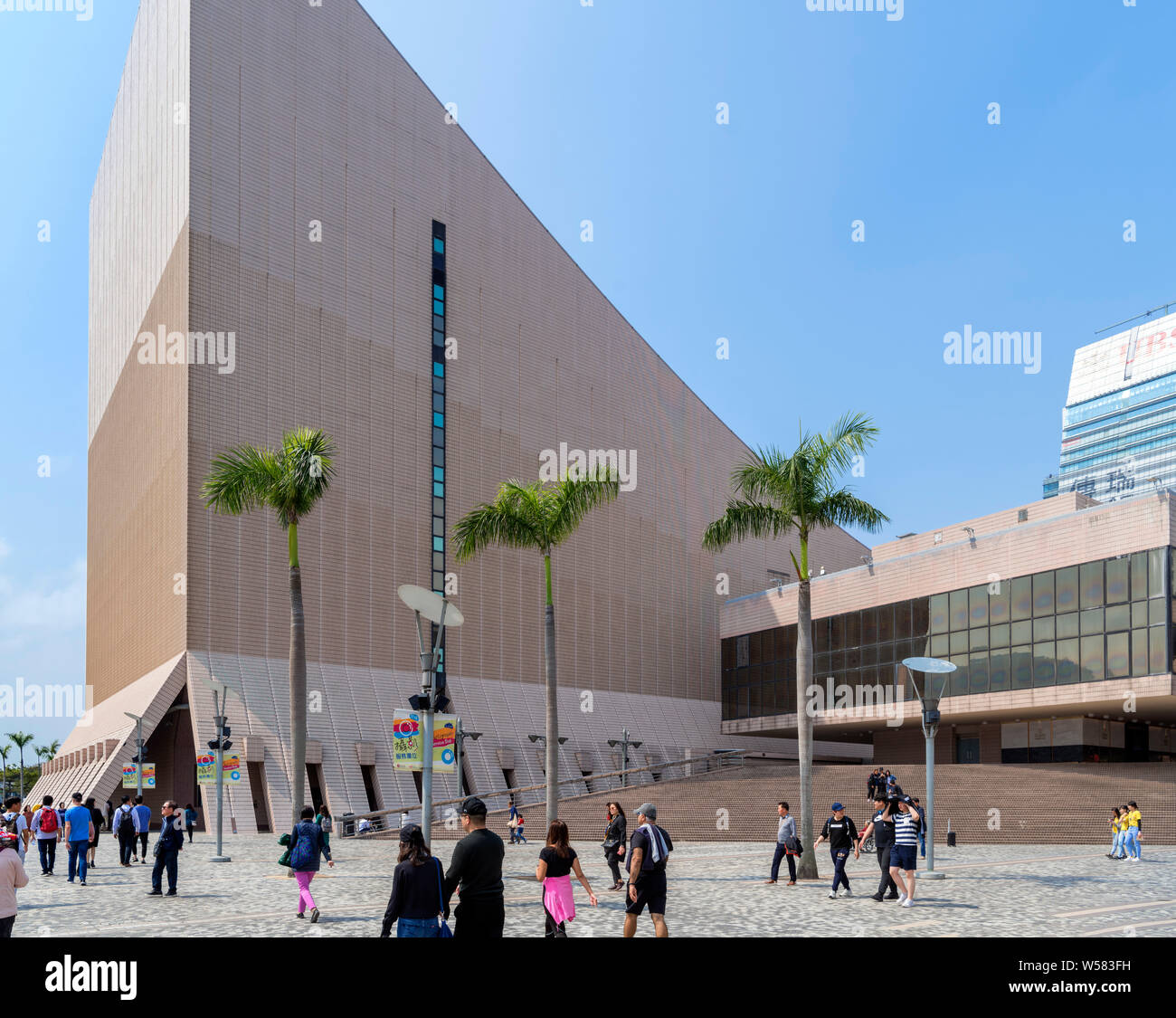 Centro Culturale di Hong Kong,Tsim Sha Tsui Promenade, Kowloon, Hong Kong, Cina Foto Stock