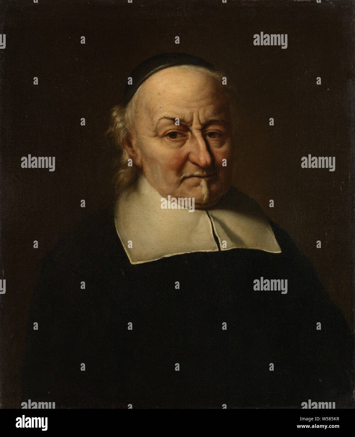 Joost van den Vondel (1587-1679), poeta, Ritratto di Joost van den Vondel, poeta, all'età di 87. Busto, tre quarti a destra., Philips Koninck, 1674, tela, pittura a olio (vernice), h cm 62 × W 54 cm d 8 cm Foto Stock