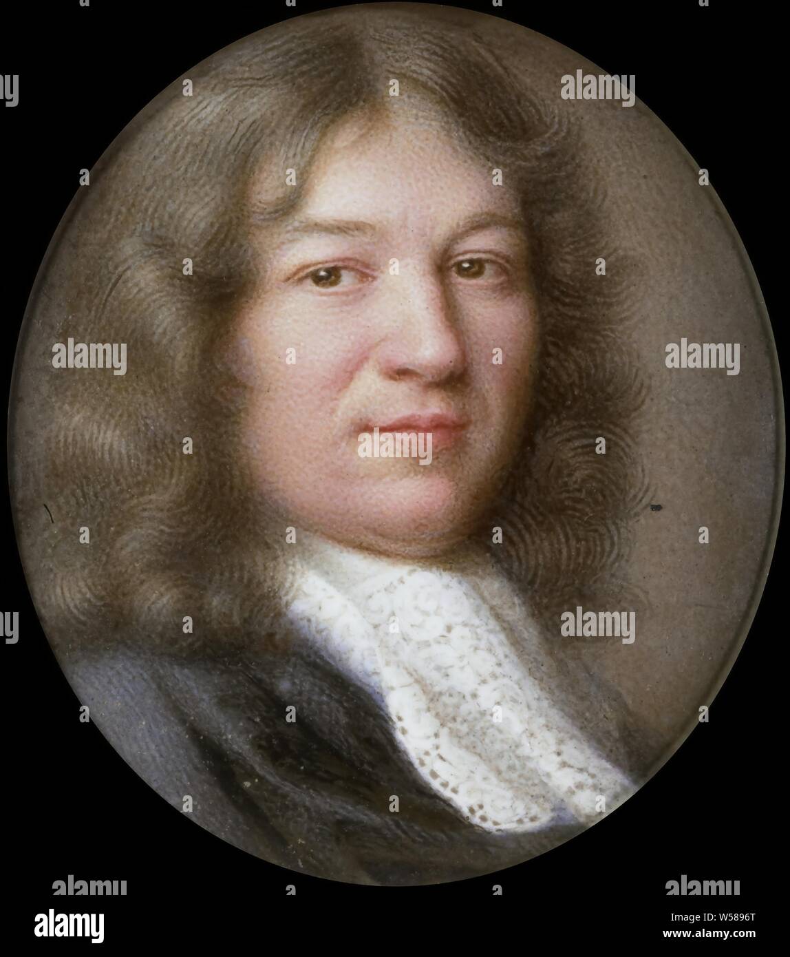 Ritratto di un uomo, il Ritratto di un uomo. Busto, a destra, guardando il visore storico di persone non conosciute dal nome, Jean Petitot (le vieux), 1620 - 1691, oro (metallo), avorio, h 3.1 cm × W 2.8 cm h 4.2 cm × W 3.4 cm × d 0,4 cm Foto Stock