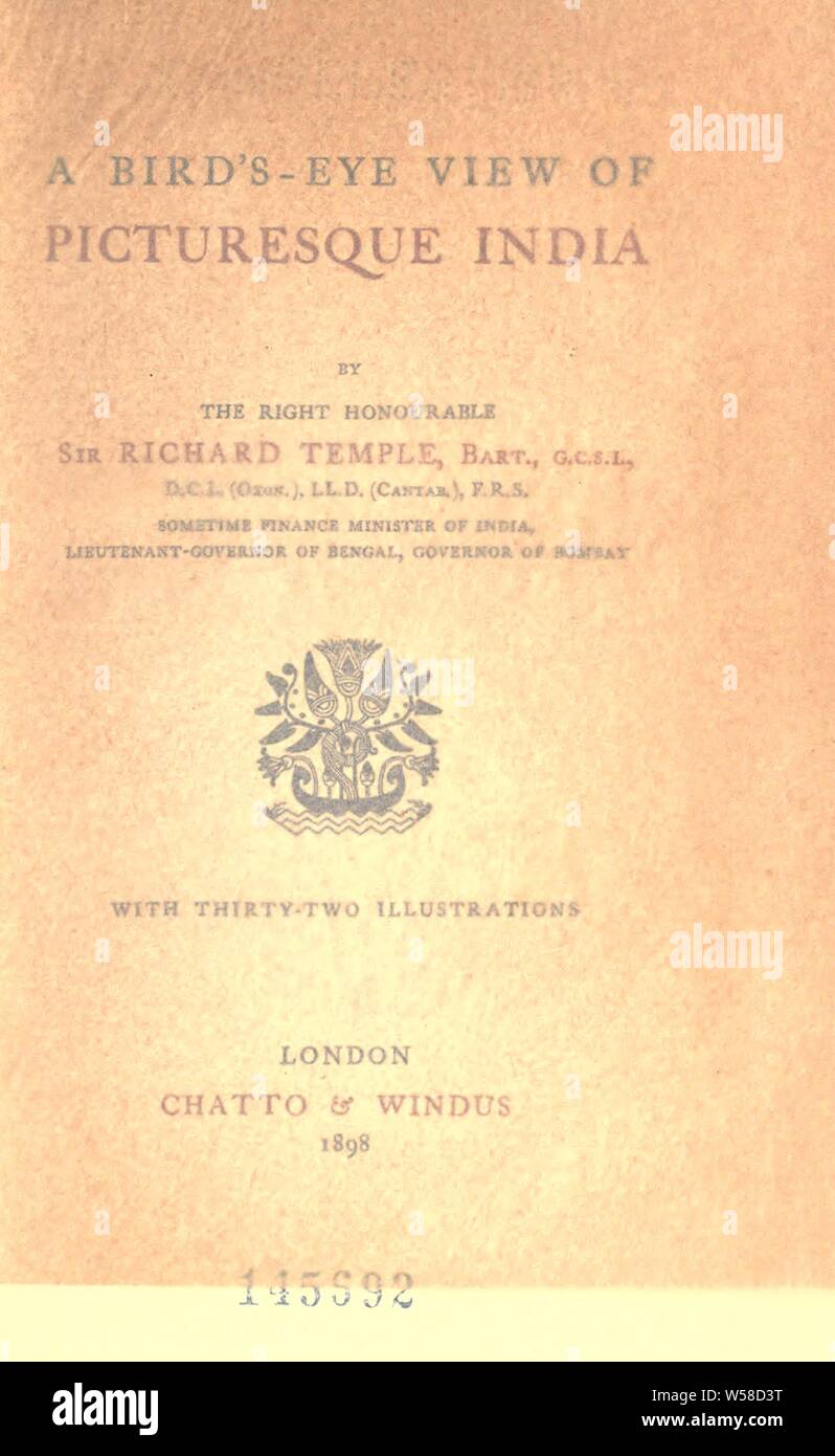 La vista della pittoresca India : Tempio, Richard, Sir, 1826-1902 Foto Stock