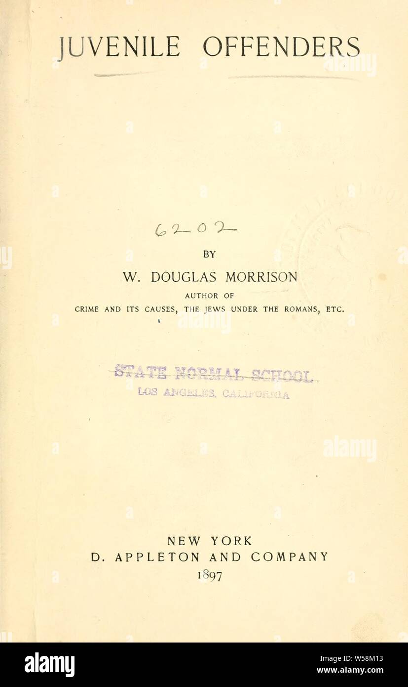 I minorenni : Morrison, William Douglas, 1853-1943 Foto Stock