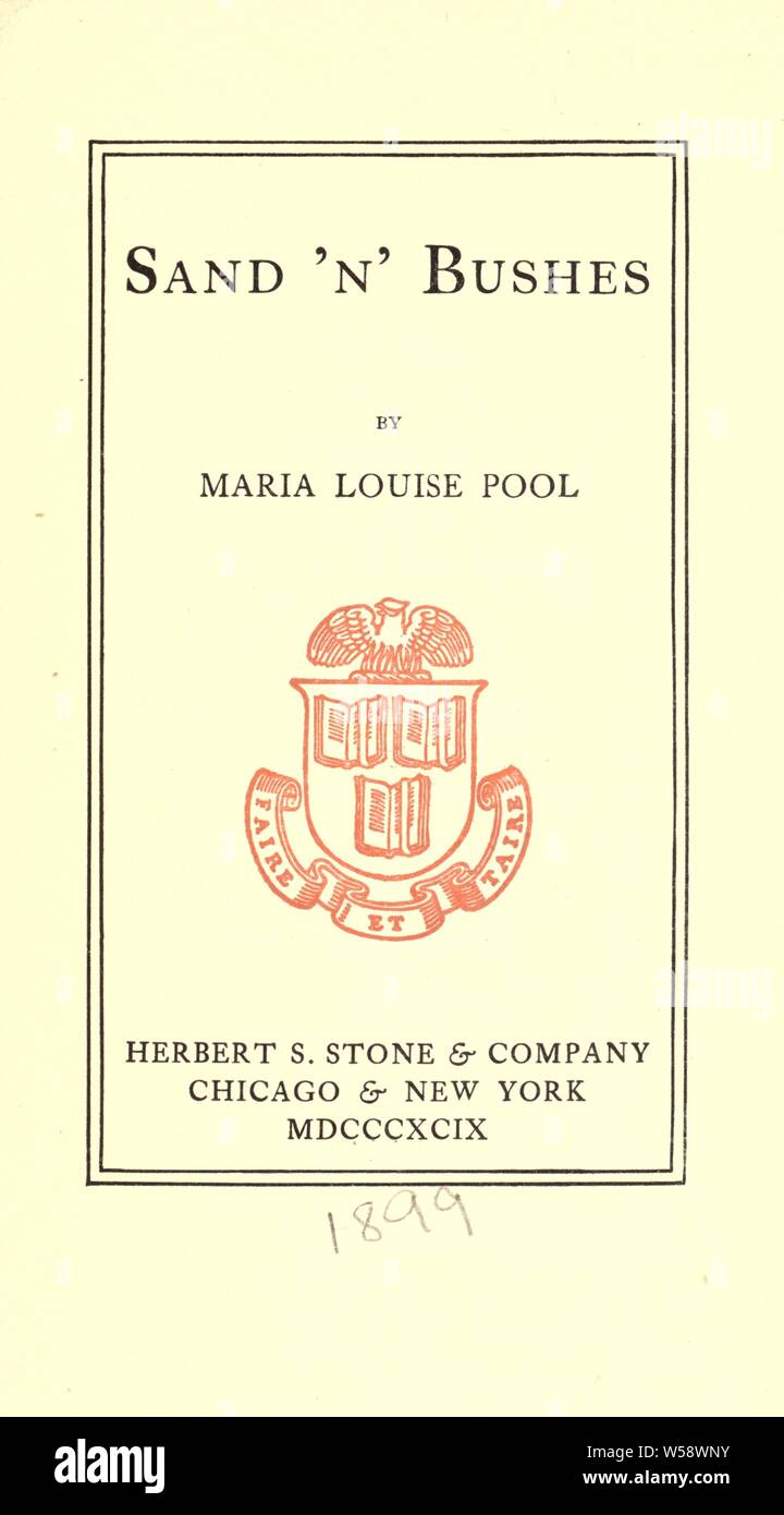 Sabbia 'n' boccole : piscina, Maria Luisa, 1841-1898 Foto Stock