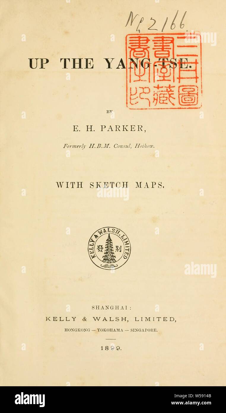 Il Yang-tse : Parker, Edward Harper, 1849-1926 Foto Stock