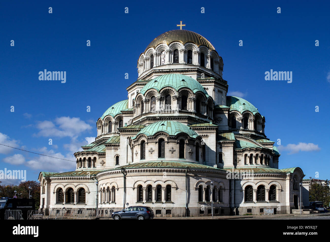 Sofia / Bulgaria - 18 Ottobre 2013: Saint Aleksandar Nevski Cattedrale di Sofia Foto Stock