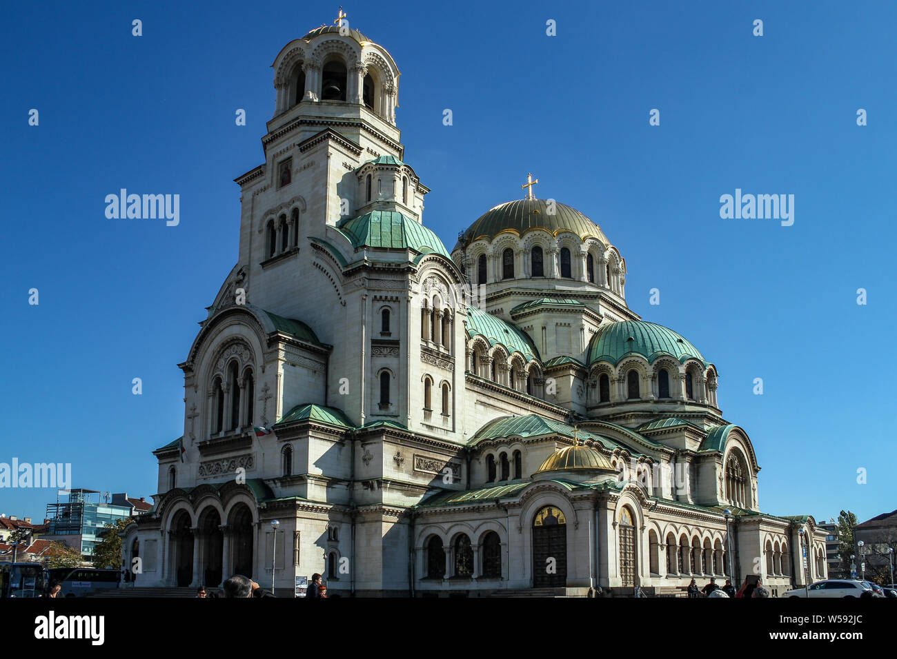 Sofia / Bulgaria - 18 Ottobre 2013: Saint Aleksandar Nevski Cattedrale di Sofia Foto Stock