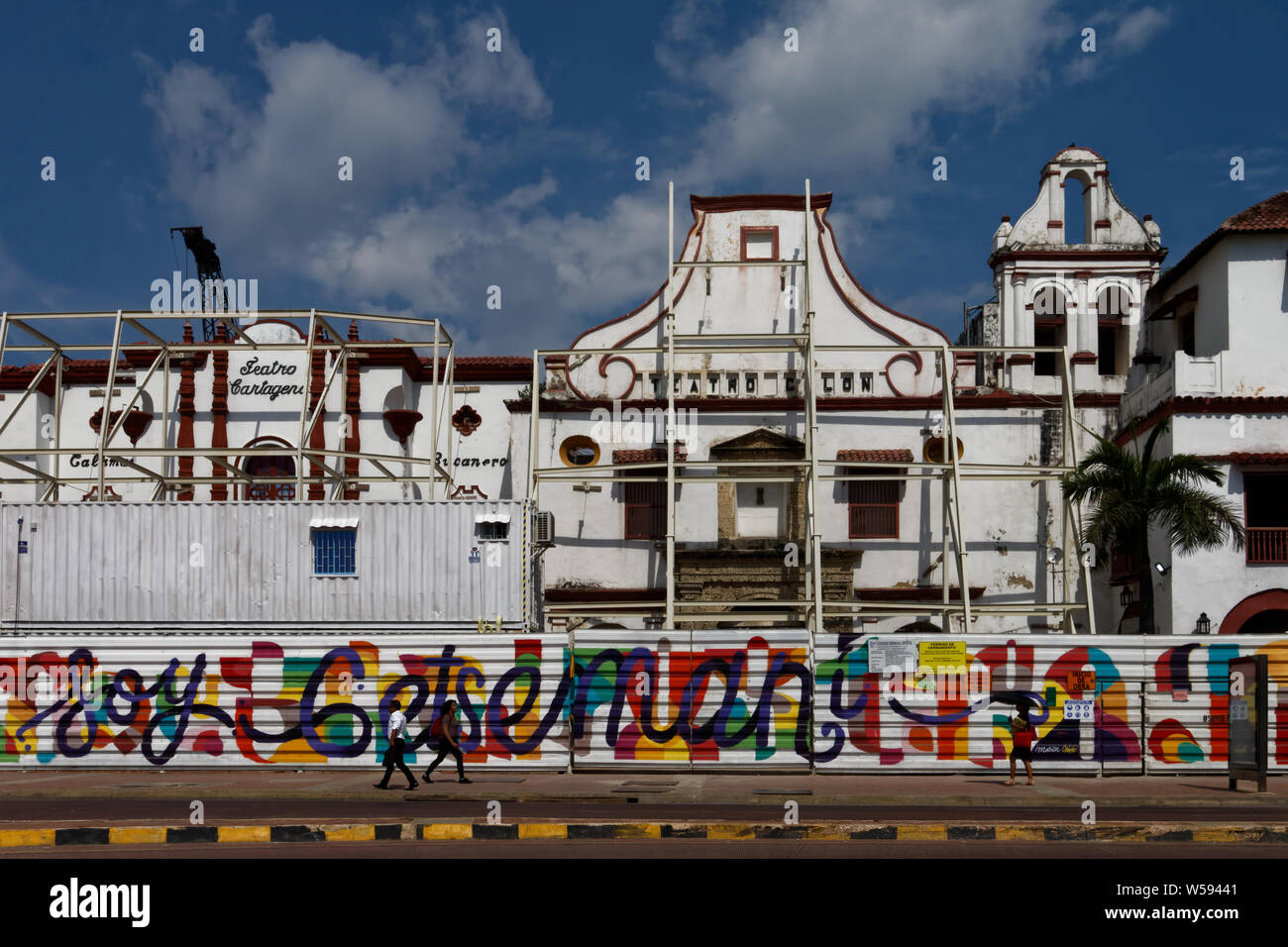 Getsemani quartiere di Cartagena de Indias in Colombia Foto Stock
