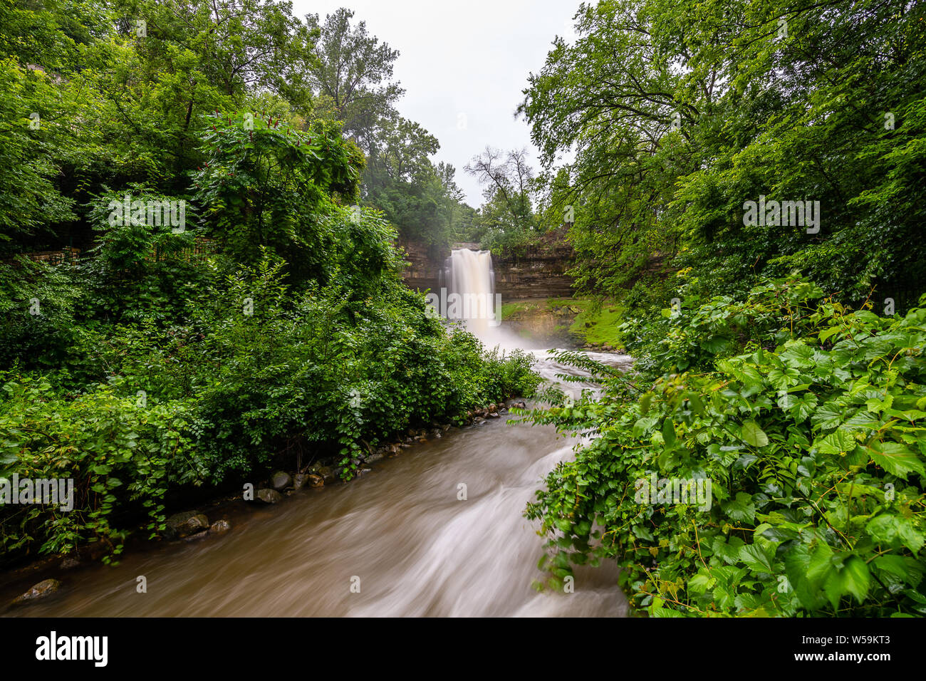 Cascate Minnehaha Parco Regionale Foto Stock