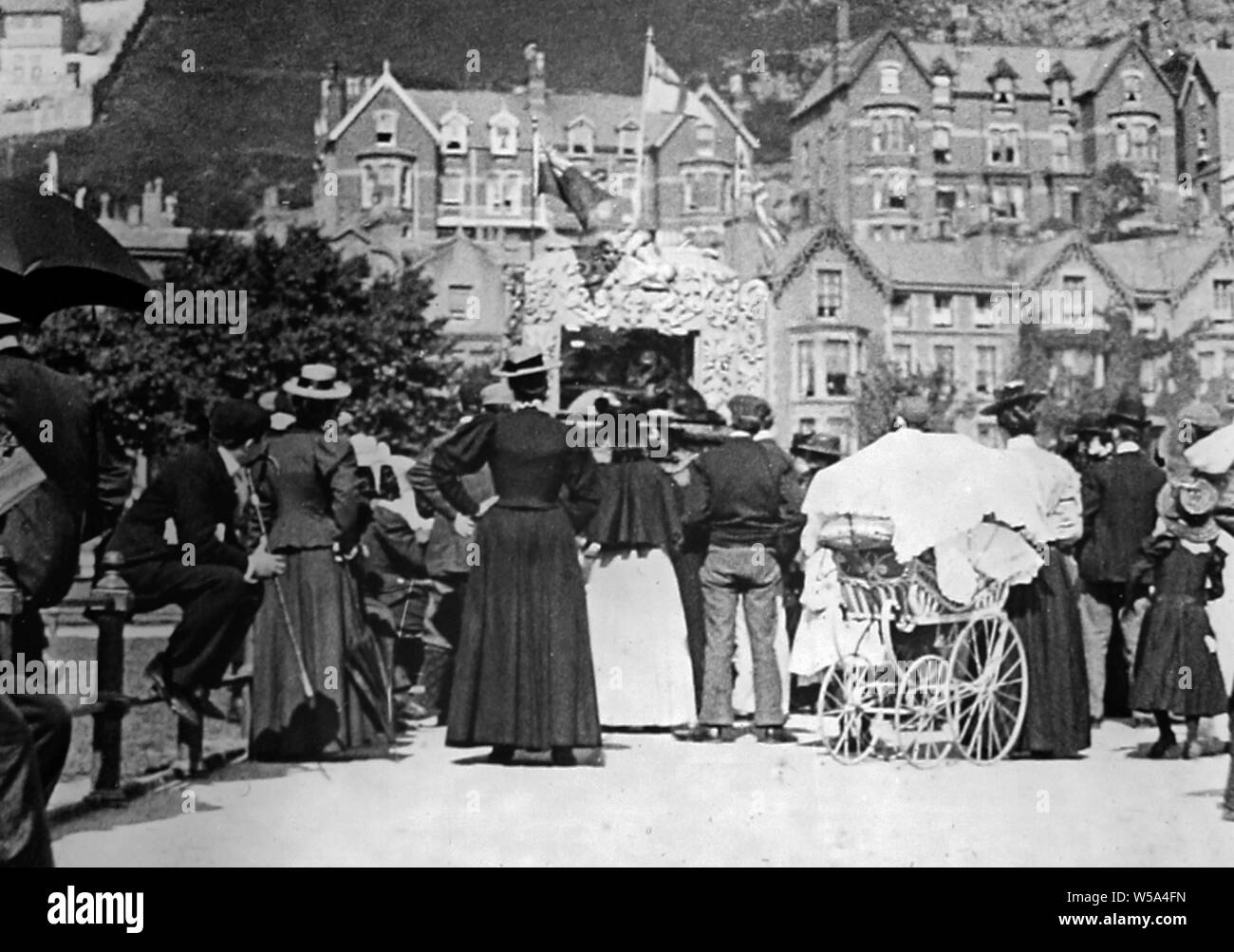 Il Professor Codman Punch e Judy show, Llandudno, Galles Foto Stock