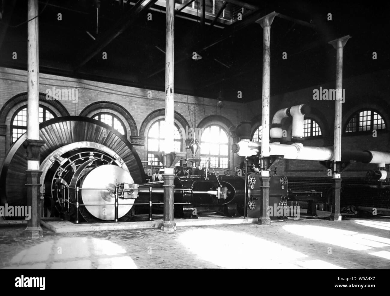 Motore a vapore, Port Sunlight, Wirral Foto Stock