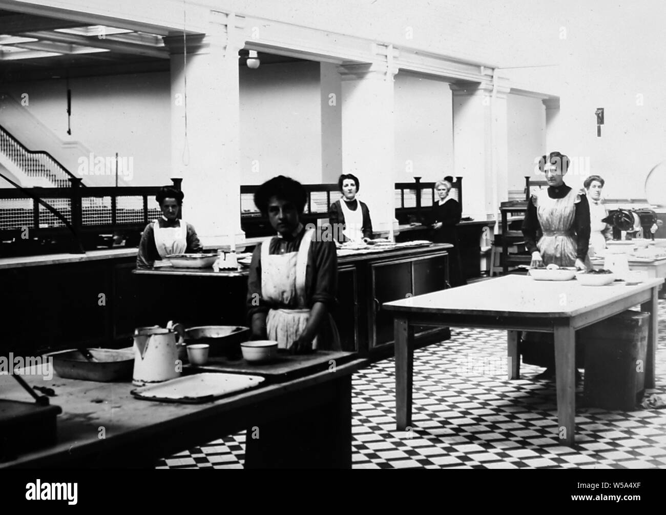 Cucina per la sala da pranzo, Port Sunlight, Wirral Foto Stock