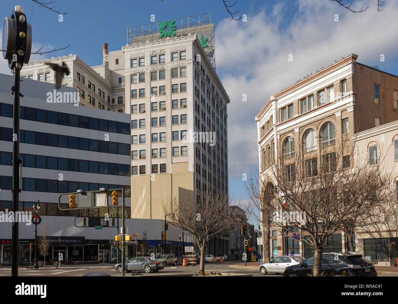 Downtown documento Wilkes Barre, Pennsylvania Foto Stock