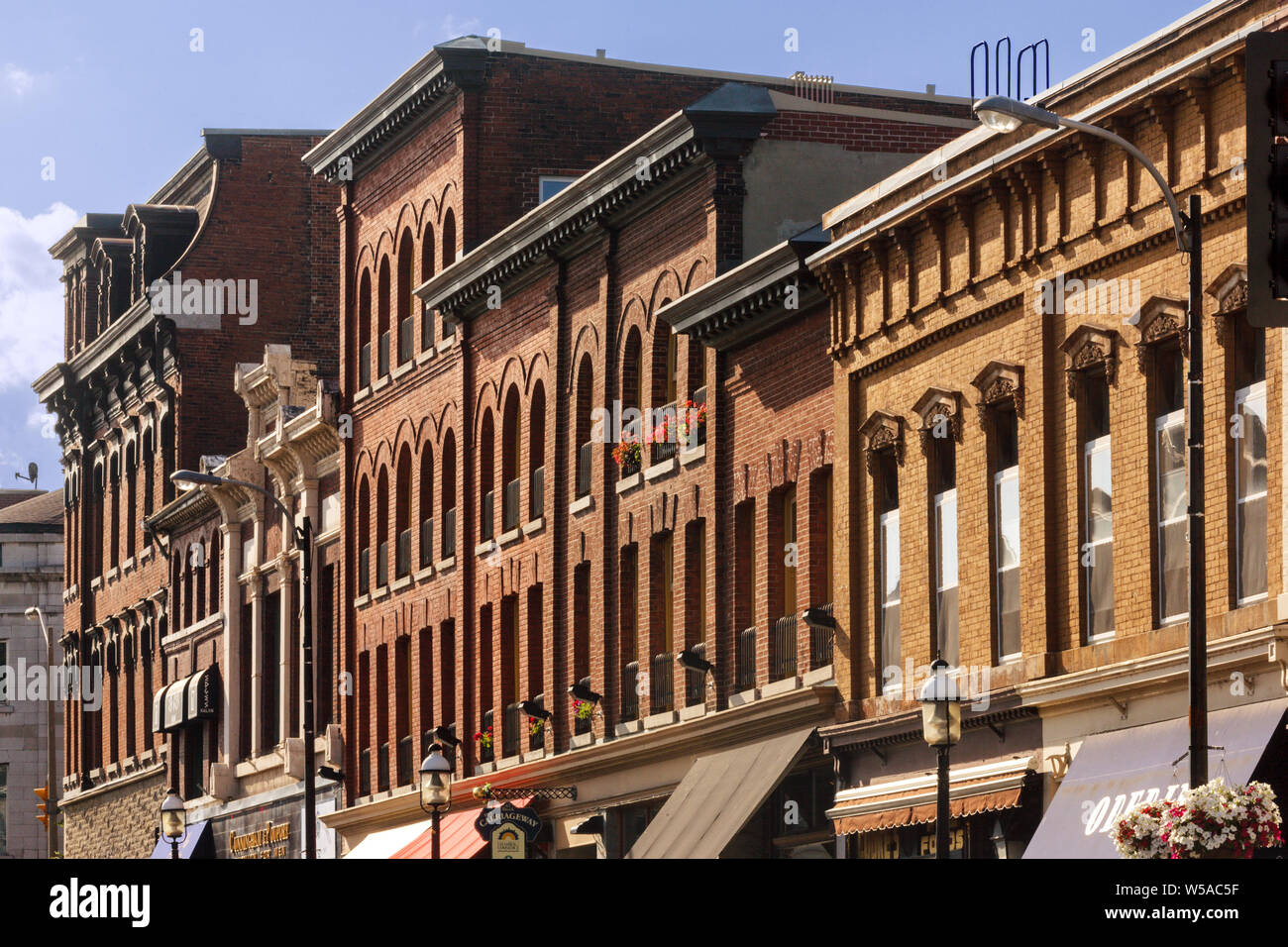Il quartiere storico di Kingston, Ontario, Canada Foto Stock