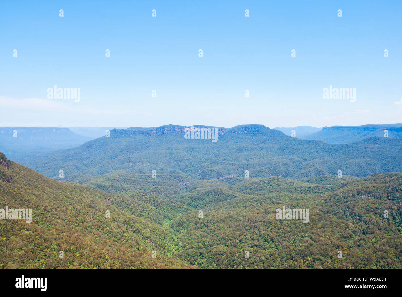 Vista del paesaggio di Kangaroo Valley, Australia Foto Stock