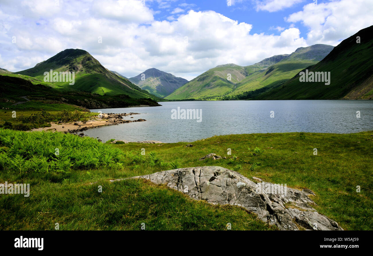 Wastwater in Western Lake District è l'Inghilterra del lago più profondo Foto Stock