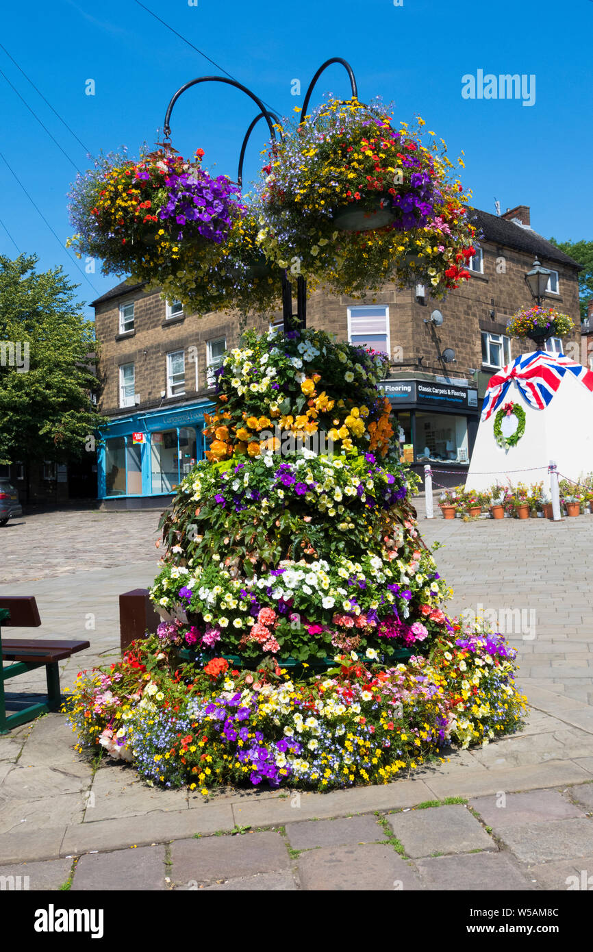 Display floreali Belper REGNO UNITO Foto Stock