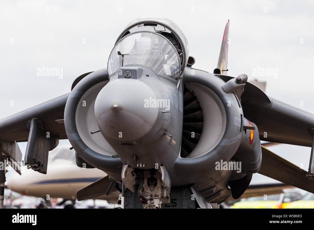 Marina spagnola EAV-8B Harrier II Plus catturato al 2019 Royal International Air Tattoo di Fairford RAF. Foto Stock